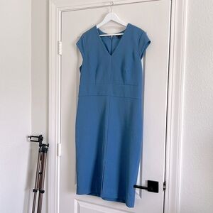 📦 Ann Taylor Mid-Summer Blue Sheath Dress